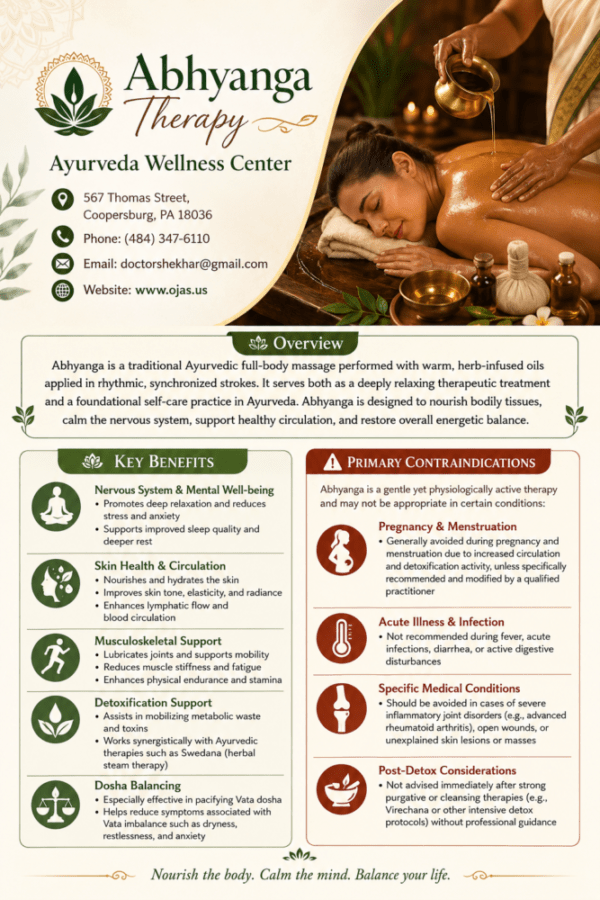Abhyanga Therapy