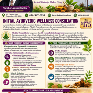 Initial Ayurvedic Wellness Consultation