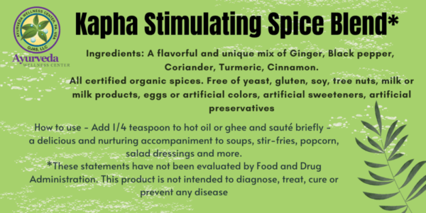 Kapha Stimulating Spice Blend