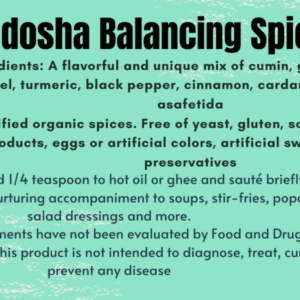 Tridosha Balancing Spice Blend