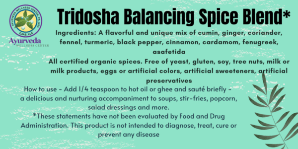 Tridosha Balancing Spice Blend