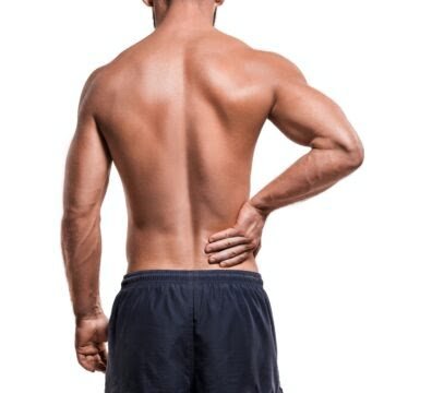 Man with pain in shoulder