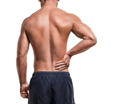 Man with pain in shoulder
