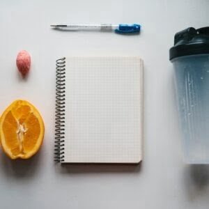 Workout and fitness,Planning control diet concept.