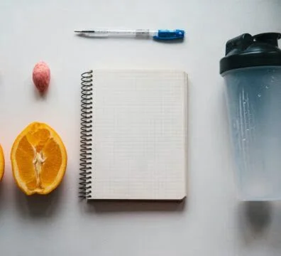 Workout and fitness,Planning control diet concept.