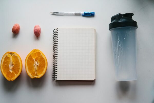 Workout and fitness,Planning control diet concept.