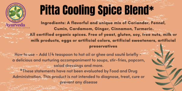 Pitta Cooling Spice Blend