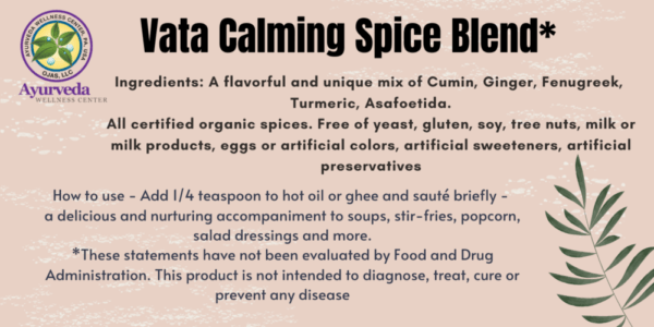 Vata Calming Spice Blend