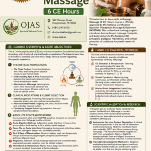 Introduction to Ayurvedic Massage