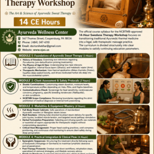 Swedana Therapy Workshop