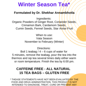 Winter Season Tea